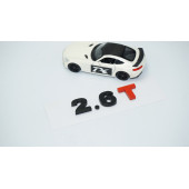 DK Tuning 2.6T Bagaj Siyah Kırmızı Yazı Logo Volkswagen İle Uyumlu thumbnail 2