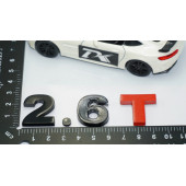 DK Tuning 2.6T Bagaj Siyah Kırmızı Yazı Logo Volkswagen İle Uyumlu thumbnail 4