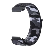 Gpack Samsung Galaxy Watch 4 44mm Kordon Cırtcırt Asker Desenli Kumaş Ayarlanabilir - 1