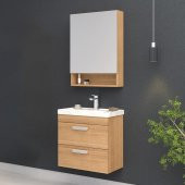 Orka Nova 60 cm MDF Morgana Kiraz Banyo Dolabı Takımı - 1