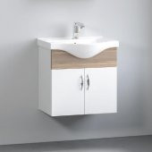 Denko Akyazı 55 cm MDF Banyo Dolabı, Alt Modül ve Lavabo - 1