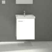 Denko Terra 50 cm MDF Beyaz Banyo Dolabı Alt Modül ve Lavabo - 1