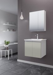 Orka Terme 60 cm Kaşmir Banyo Dolabı Takımı - 1