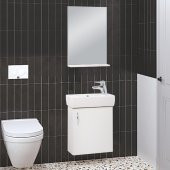 Denko Minica 50 cm MDF Beyaz Banyo Dolabı Takımı - 1
