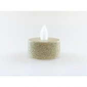 PD203-4 4 lü LED Tealight - Yanma efektli Altın Yaldızlı - 3