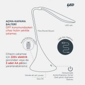 Petrix FS TBL0004 Kugulu Masa Lambası Gri - 5