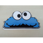 Cookie Monster sticker 10,5cmx5,5cm (KURABİYE CANAVARI) Cookie Monster ETİKETİ, ÇIKARTMA - 1