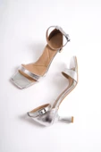 Minimiddle Gümüş Tek Bant Kadeh Topuklu Ayakkabı - 1
