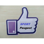 PEUGEOT EL sticker 7cmx6cm (PEUGEOT sticker) PEUGEOT logosu - PEUGEOT arması - PEUGEOT ETİKETİ - 1