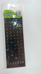 İngilizce Q Klavye Sticker - Siyah - 2