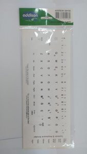 Türkçe Q Klavye Sticker - Beyaz - 2