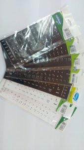 Türkçe Q Klavye Sticker - Beyaz - 3