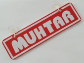 DEKOR LEVHA VANTUZLU KİŞİYE ÖZEL (22x7,5cm) İSİMLİK, DEKOR PLAKA, ASMA TABELA - 7