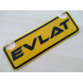 DEKOR SARI PLAKA - EVLAT (22x7,5cm) vantuzlu Pleksi (Dekor Levha) DEKOR PLAKA - 1