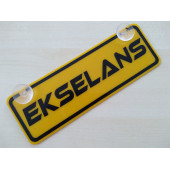DEKOR SARI PLAKA - EKSELANS (22x7,5cm) vantuzlu Pleksi (Dekor Levha) DEKOR PLAKA - 1
