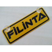 DEKOR SARI PLAKA - FİLİNTA (22x7,5cm) vantuzlu Pleksi (Dekor Levha) DEKOR PLAKA - 1