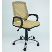 ECEMİCE Fileli Petek Ofis Büro Bilgisayar Koltuğu Sandalyesi KROM AYAK - 1