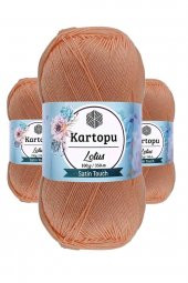 3 Adet Lotus Bikini Büstiyer Bluz Örgü İpi  K277 Şeftali - 1