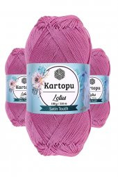3 Adet Lotus Bikini Büstiyer Bluz Örgü İpi  K775 Leylak - 1