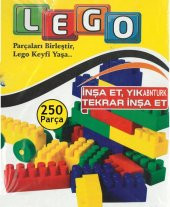 300 parça Lego Seti Eğitici Yaratıcı Ufuk Açar,Zeka Geliştirip Beceri Kazandır Bina,Araba,Tren Setli - 8