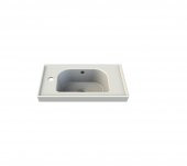 Turkuaz Cerastyle Frame Etajer Uyumlu Lavabo 50x28cm Soldan Delik - 1
