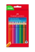 Faber Castell ORİJİNAL Jumbo Üçgen Boya Kalemi, 12 Renk - 1