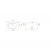 Turkuaz Cerastyle City Lavabo 25x50 Cm (Batarya Soldan Delikli) - 3