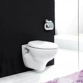 Turkuaz Lila Asma Klozet ve Lila Yavaş Kapanan PP Kapak thumbnail 1