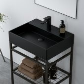 Orka Capetown 60 cm Siyah Banyo Dolabı Takımı - 2