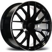 EMR-20162-04 9.5x20" -5x112 ET43 66.6 Matt Black Lip Diamond Jant (4 Adet) - 1