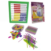 Mishap Seti Yeşil ( Abaküs Fasulye Çubuk ) 1 Paket Monopol Sayı Boncuğu Seti Yeşil thumbnail 1