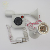 Termostat Kontrollü Düğmeli Yanan 1 Lamba Çıkışlı 1 Uzun Duyu Seti Hayvan Sürüngen Sistemi - 2