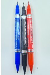TGB Çift Taraflı Mavi Siyah Kırmızı Permanent Asetat Kalemi Cd Kalemi - 1