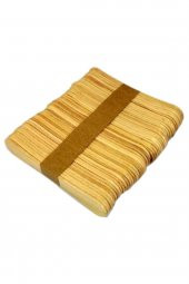 Brons Ahşap Dil Basma Çubuğu Naturel -paket Içi 50 Adet - (150x18 Mm) (abeslang) - 1