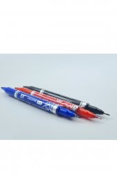 TGB Çift Taraflı Mavi Siyah Kırmızı Permanent Asetat Kalemi Cd Kalemi - 2