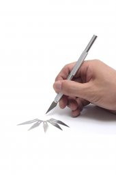 srtfootcare Kretuar Bıçağı, Paslanmaz Çelik Hassas Kesim Bıçağı + 5 Ad.yedek Bıçak - 1