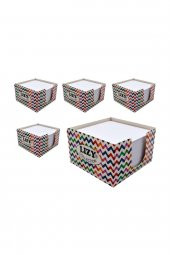 Lizy 8.5x8.5 Kutulu Küp Not 500 Lü Beyaz 5 Adet - 1