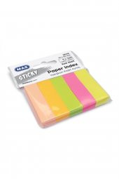 Mas Kağıt Indeks Yapışkanlı Kağıt Ayraç 15x50mm Neon 5x100 Yaprak 5 Renk (12 Paket) - 1