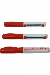 Mikro Kartuşlu Tahta Kalemi 3 Lü Paket Kırmızı Renk - 1