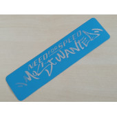 MOST WANTED STİCKER Mavi 195x5cm MOST WANTED LOGOSU - MOST WANTED ETİKETİ - MOST WANTED ÇIKARTMASI - 1