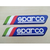SPARCO STİCKER 2li Takım 9,5x2cm AYNA STİCKER SPARCO YAZISI - SPARCO ETİKETİ, ÇIKARTMASI - 1