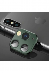 Apple Iphone Xs Max- Iphone 11 Pro Uyumlu Kamera Lens Dönüştürücü-Gece Yeşili Renk - 1
