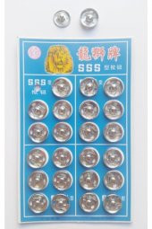 Çıtçıt Dügme Gümüş Renk 3no (14mm) 24 Adet - 1