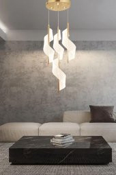 Eray Aydınlatma P9099-3+1 4 Lü Sarı Led Avize - 2