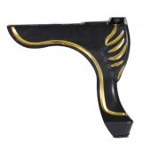 Mobilya Kanepe Masa Puf Sehpa Ayağı Baza Ayak 14 cm Siyah - 5