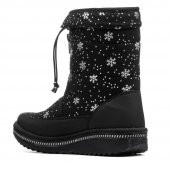 Albishoes Kaymaz Taban Fermuarlı Kız Çocuk Suya Dayanıklı Kürklü Termal Kar Botu - 2
