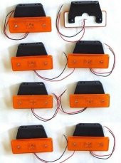 KAMYON TIR DORSE OTOBÜS LED MARKER YAN LAMBA 30 ADET SARI 24 VOLT - 3