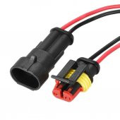 2 KABLOLU KARŞILIKLI KONNEKTÖR SOKET SU GEÇİRMEZ DAYANIKLI thumbnail 2