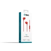 TTEC Pop Mikrofonlu Kulaklık Kulakiçi - Kırmızı - 2KMM13K thumbnail 2