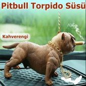 NKT GROUP Kahverengi Pitbull Oto Dekor Torpido Süsü - 1